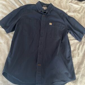 Men’s Carhartt navy blue short sleeve